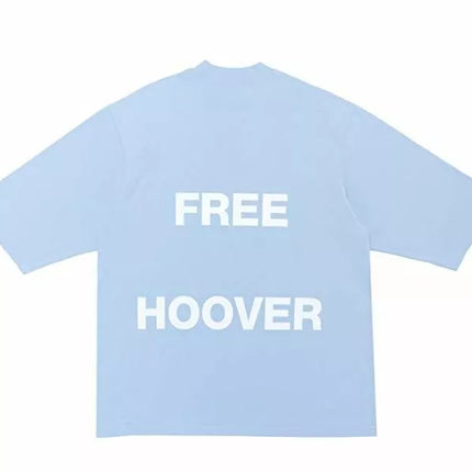 Kanye West & Drake Free Hoover Long T-shirt Light Blue
